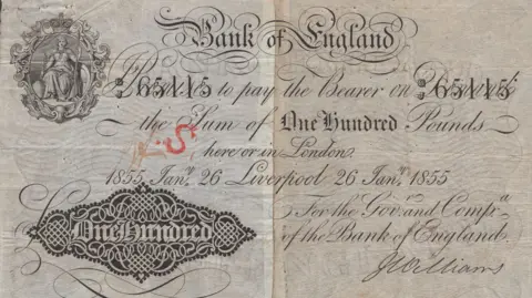 Noonans A rare Liverpool-issued £100 note