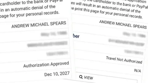 Andrew Spears Screenshots of two documents with black writing on it.