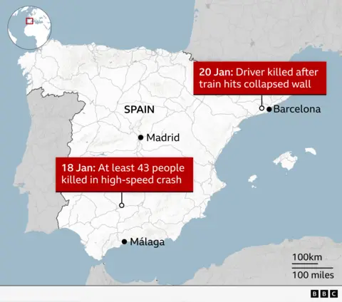 Two deadly accidents in three days in southern and north-eastern Spain