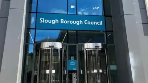 The front of Slough Borough Council's building