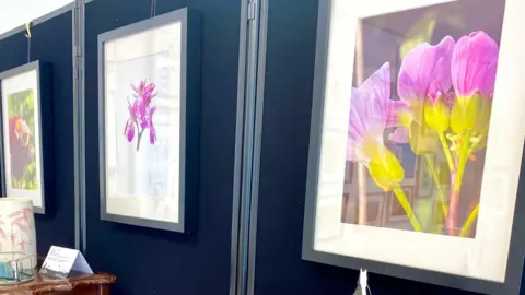 Rushen Heritage Trust A close-up of some prints of flowers