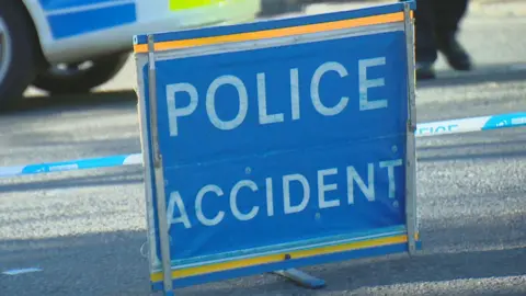 BBC Police accident sign