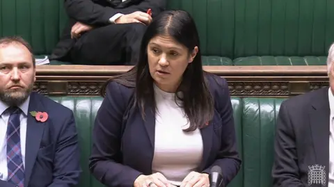 UK Parliament/PA Screen grab of Culture Secretary Lisa Nandy giving a statement on the leadership of the BBC in the House of Commons, London.