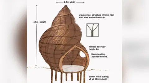 RSPB A graphic of the planned art installation.