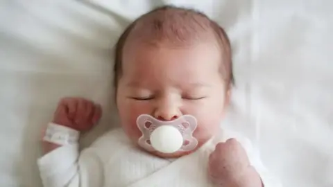 A baby sleeping 
