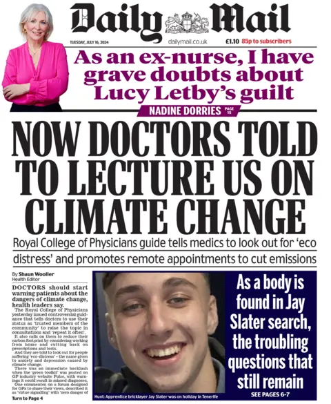  "Now doctors told to lecture us on climate change". 