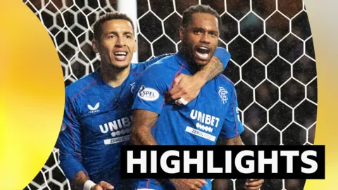 James Tavernier and Danilo celebrate