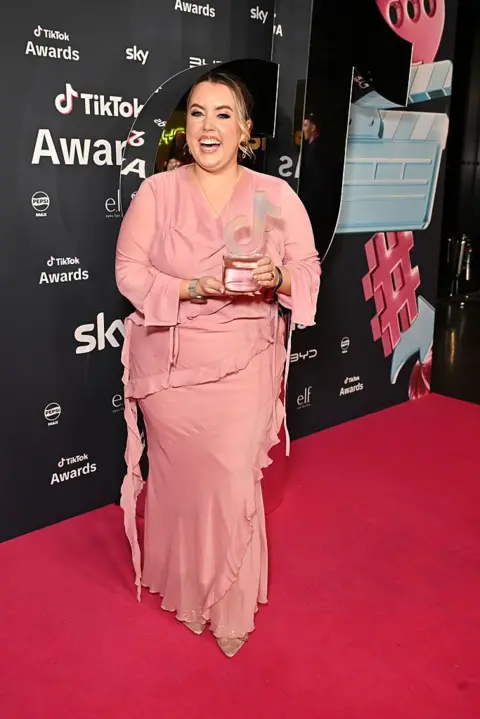 Getty Images Charley Marlowe wins the Entertainment Creator of the Year Award at The TikTok UKIE Awards 2025 at Magazine London on November 13, 2025 in London, England.