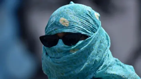 Woman In India heatwave