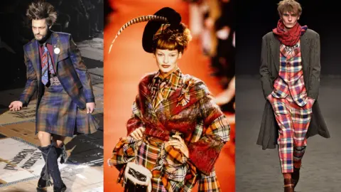 Getty Images 3 models from different Vivienne Westwood runways
