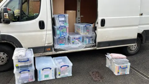 White van used by charity Forget-Me-Notts
