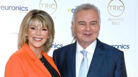 Ruth Langsford and Eamonn Holmes attend the TRIC Awards 2022 at Grosvenor House on July 06, 2022 in London, England