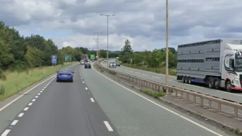 A dual carriageway