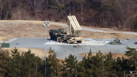 EPA The Thaad system at a U.S. military base in Seongju, North Gyeongsang Province, South Korea, 