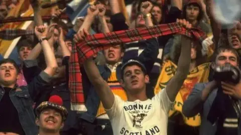 Scotland fans at the 1978 World Cup