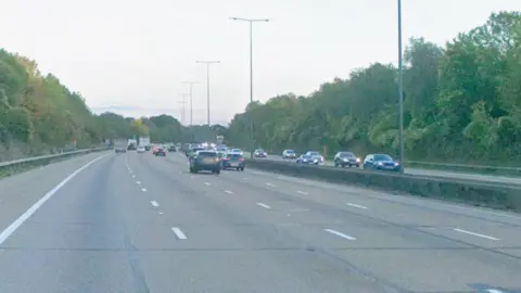 A Google Street image from the M25.