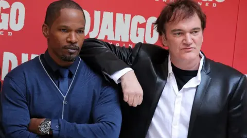 Getty Images Jamie Foxx and Quentin Tarantino attend the 'Django Unchained' photocall at the Hassler Hotel on January 4, 2013 in Rome, Italy. 