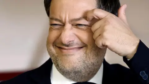 Reuters Benoît Payan at a polling station in Marseille