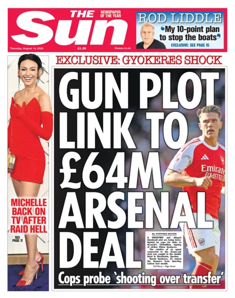  "Gun plot link to £64m Arsenal deal"