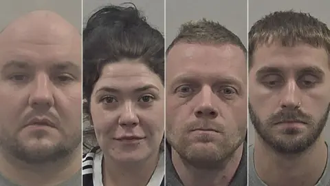 Humberside Police Left to right: Jack Ford, Abigail Comerford, John McCallum and James Raithby