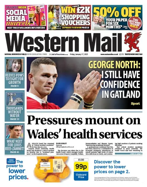 Western Mail Western Mail front cover