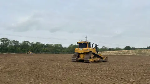 Charnwood Borough Council The area where the new cricket pitch will be