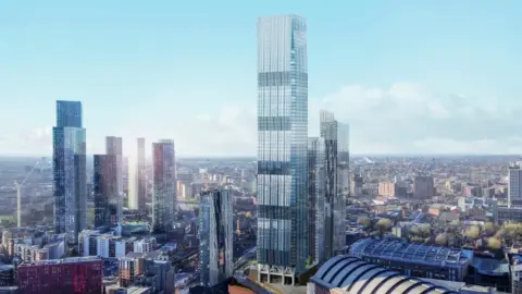 SimpsonHaugh Image of planned skyscraper