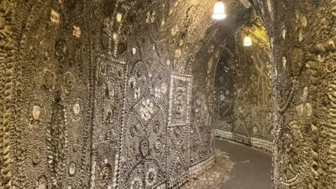 Jadzia Samuel/BBC The Shell Grotto Margate.