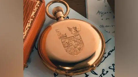 Gold pocket watch