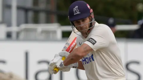 Warwickshire's Sam Hain bats against Sussex at Hove in April 2026