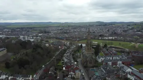 Aerial view of Exeter