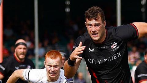 Callum Hunter-Hill in action for Saracens