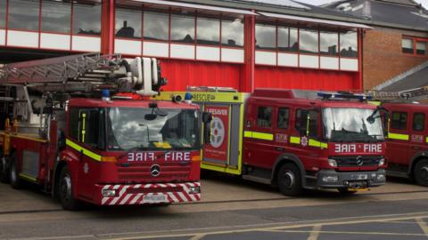 Two fire engines
