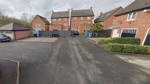 Google On Land Registry documents the car park is listed as leasehold, while the surrounding houses are all freehold 