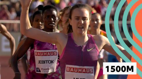 Laura Muir wins 1500m at Diamond League in Stockholm, Sweden