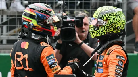 Osacr Piastri and Lando Norris