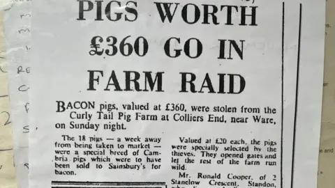 Hertfordshire Mercury from 28 November 1969 A cutting from Hertfordshire Mercury 