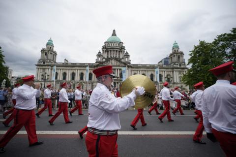 Twelfth of July parade in Belfast 2022
