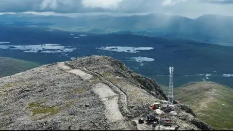 Virgin Media O2 Phone mast in Glen Coe