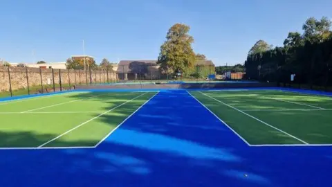 Leicester City Council Abbey Park tennis courts