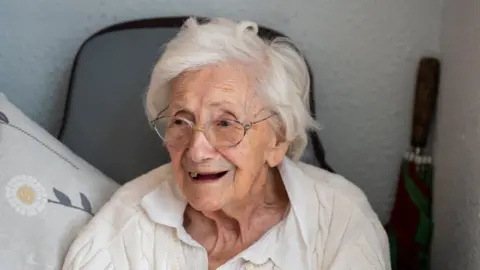 Church Farm Care Betty Wherry on her 106th birthday