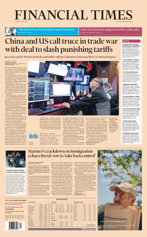  "China and the US call truce in trade war with deal to slash punishing tariffs."