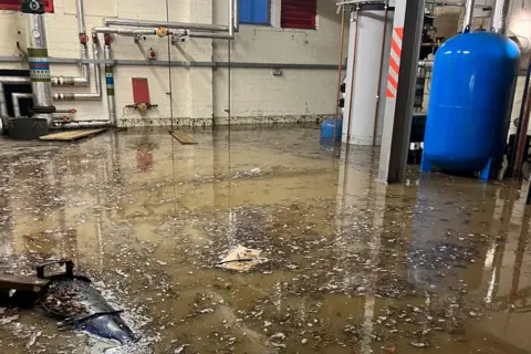 Ant Kirkbride Flooded school boiler room