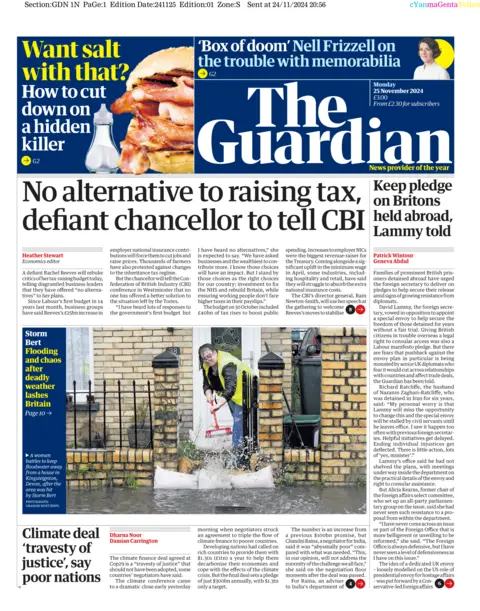  "No alternate  to raising tax, defiant chancellor to archer  CBI"