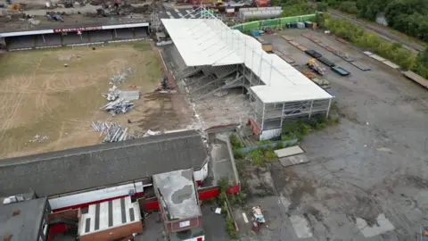 Demolition begins at former Rotherham United stadium Millmoor