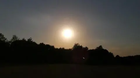 Smiley-Sue Solar eclipse from Chellaston