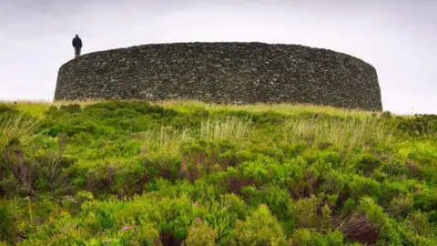 Getty Images stone fort of Grianán of Aileach in donegal