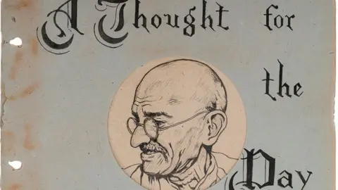 The handwritten notes have been sold at a record price for an Indian historical document