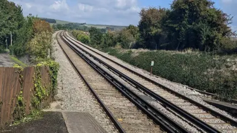 Jaggery Rail line with no trains 