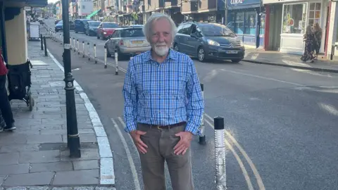 Canterbury City Council Councillor Michael Dixey in St Dunstan's Street, Canterbury